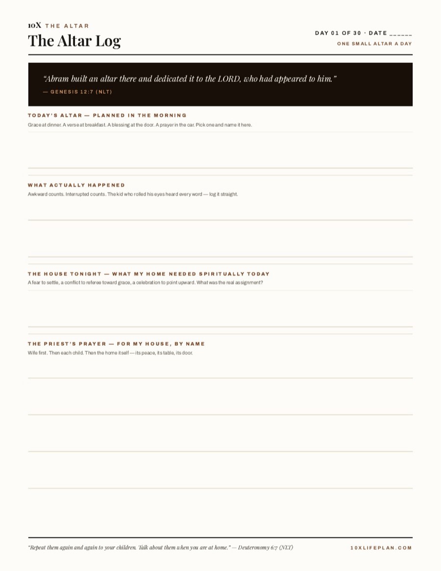 The Altar &mdash; The Altar Log